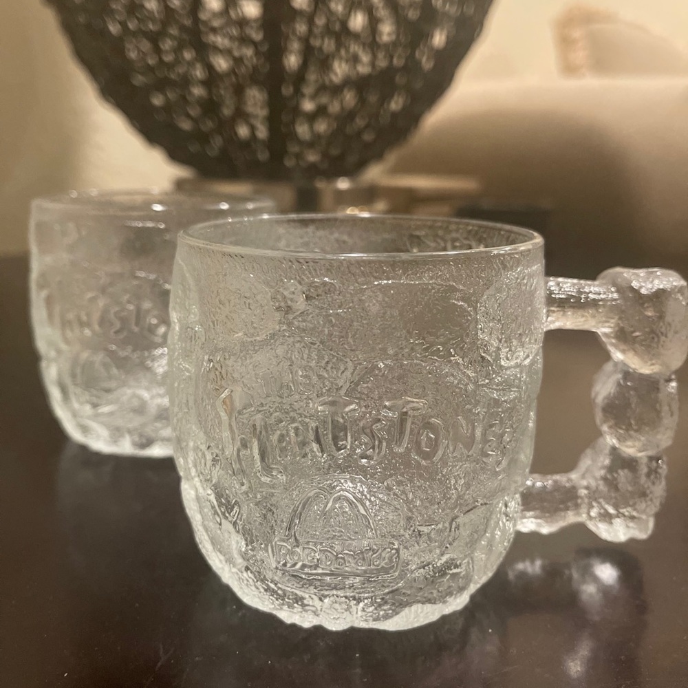 Vintage Flintstone Rocky Road Mugs